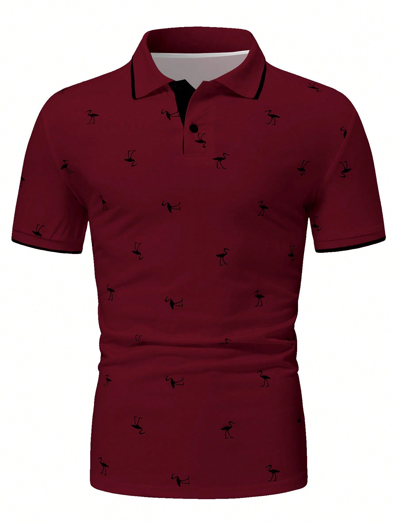 Manfinity RSRT Men'S Short Sleeve Printed Polo Shirt